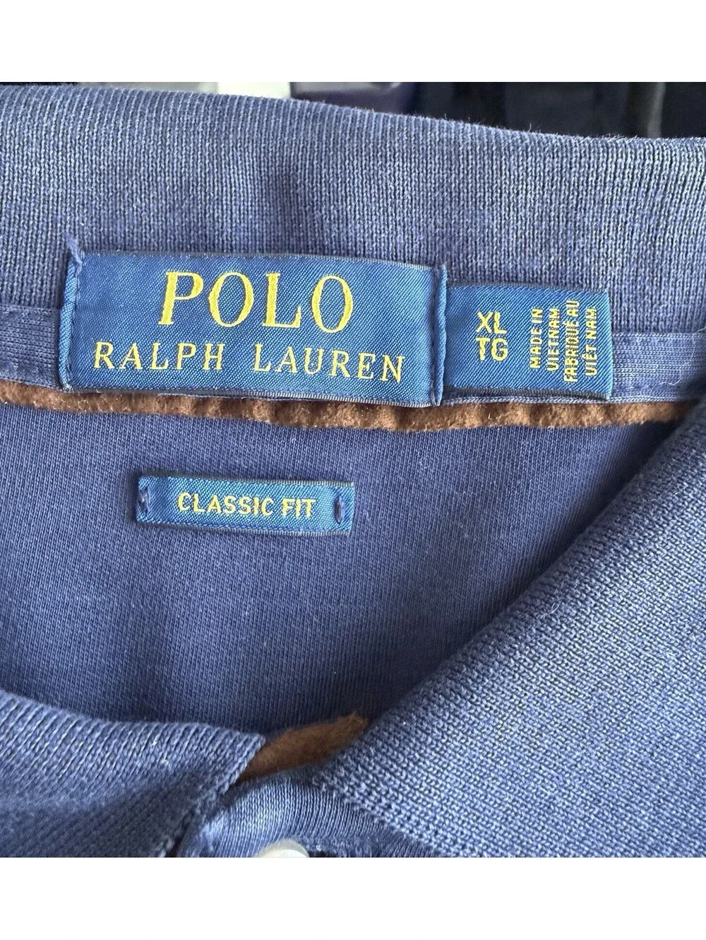 Polo Ralph Lauren NWOT Collared Shirt Men's Cotton Long Sleeve Polo Size XL Blue